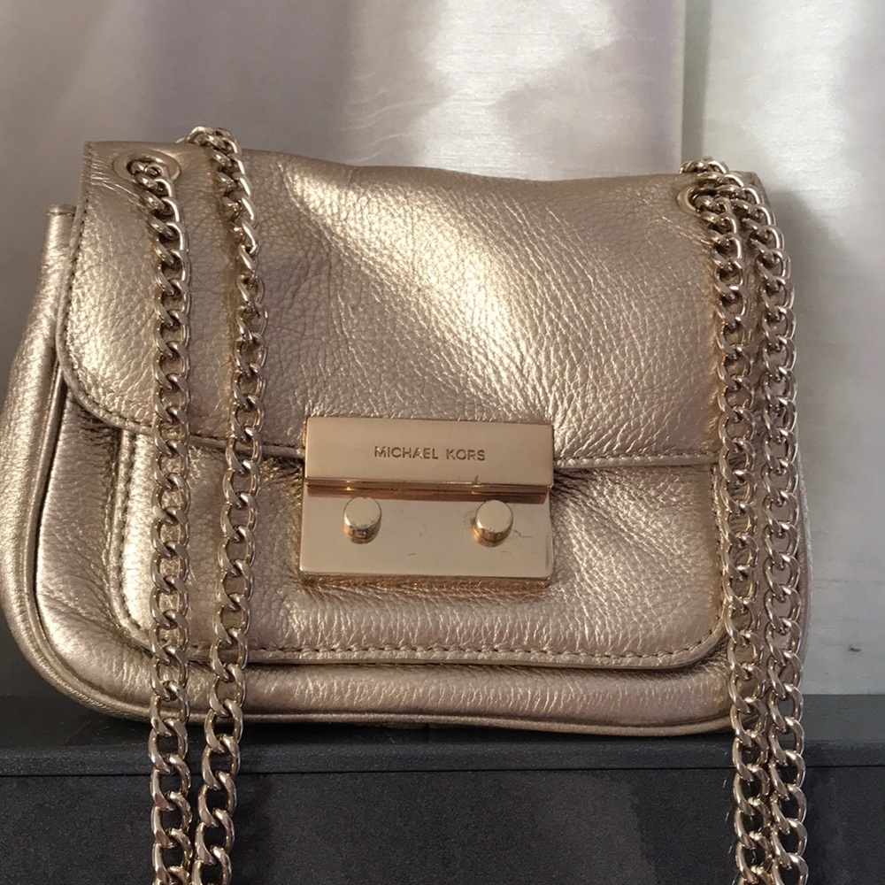 Michael Kors Gold Crossbody Bag